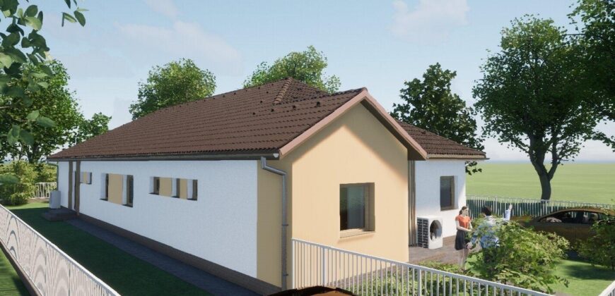 Kiskunlacháza-Dunaparton új építésű hátsó ikerházi lakás!